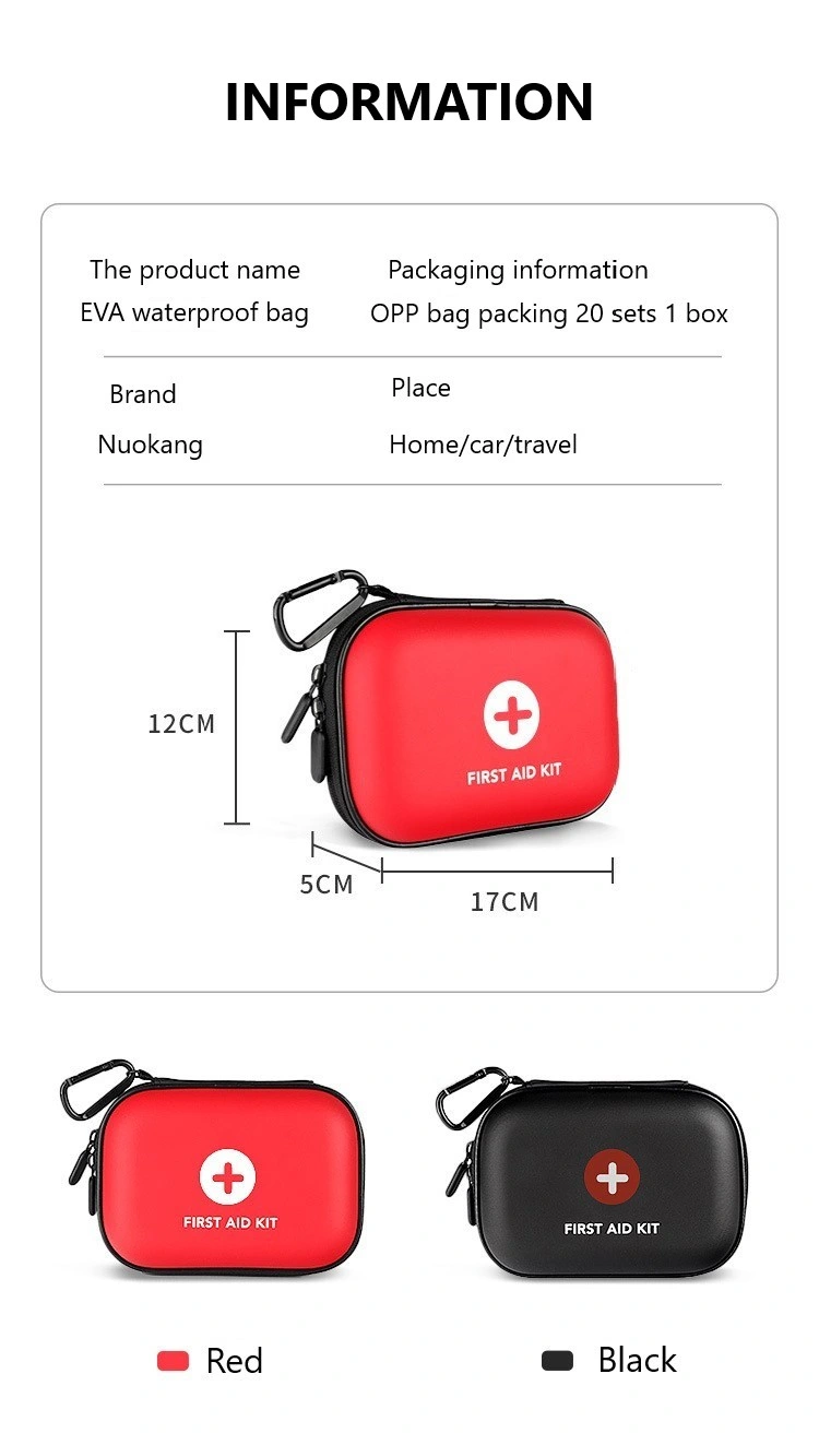 First Aid Kits Trauma Kit Medical Supplies Compact Sized for Car, Home, Camping, Hiking, Adventure, College