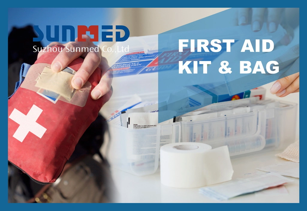 Emergency Standard Green First Aid Kit in Waist Bag