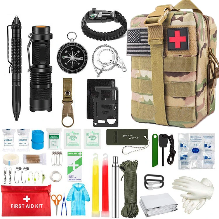 Export Outdoor Camping Mountaineering Portable Multifunctional Toolkit Earthquake Survival Equipment Personal Protective Equipment First Aid Kit