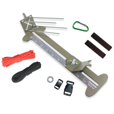Paracord Bracelet Jig Kit Paracord Tool Kit Adjustable Length Metal Weaving DIY Craft Maker Tool 4