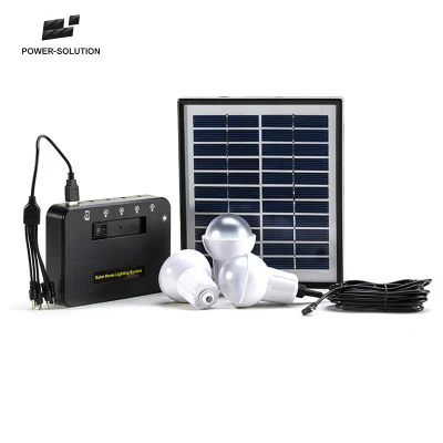 Three Light Solar Powered Kits for Family Lighting and Mobile Charging