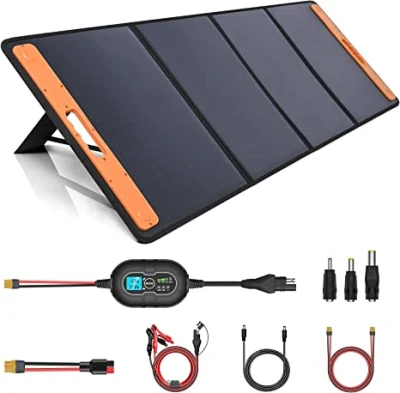 120W Environmental Charger Camping RV Car Battery USB /DC Parallel Ports Fixable Folding Solar-Panel Portable Bendable Emergency Solar Panel Battery Charger Kit